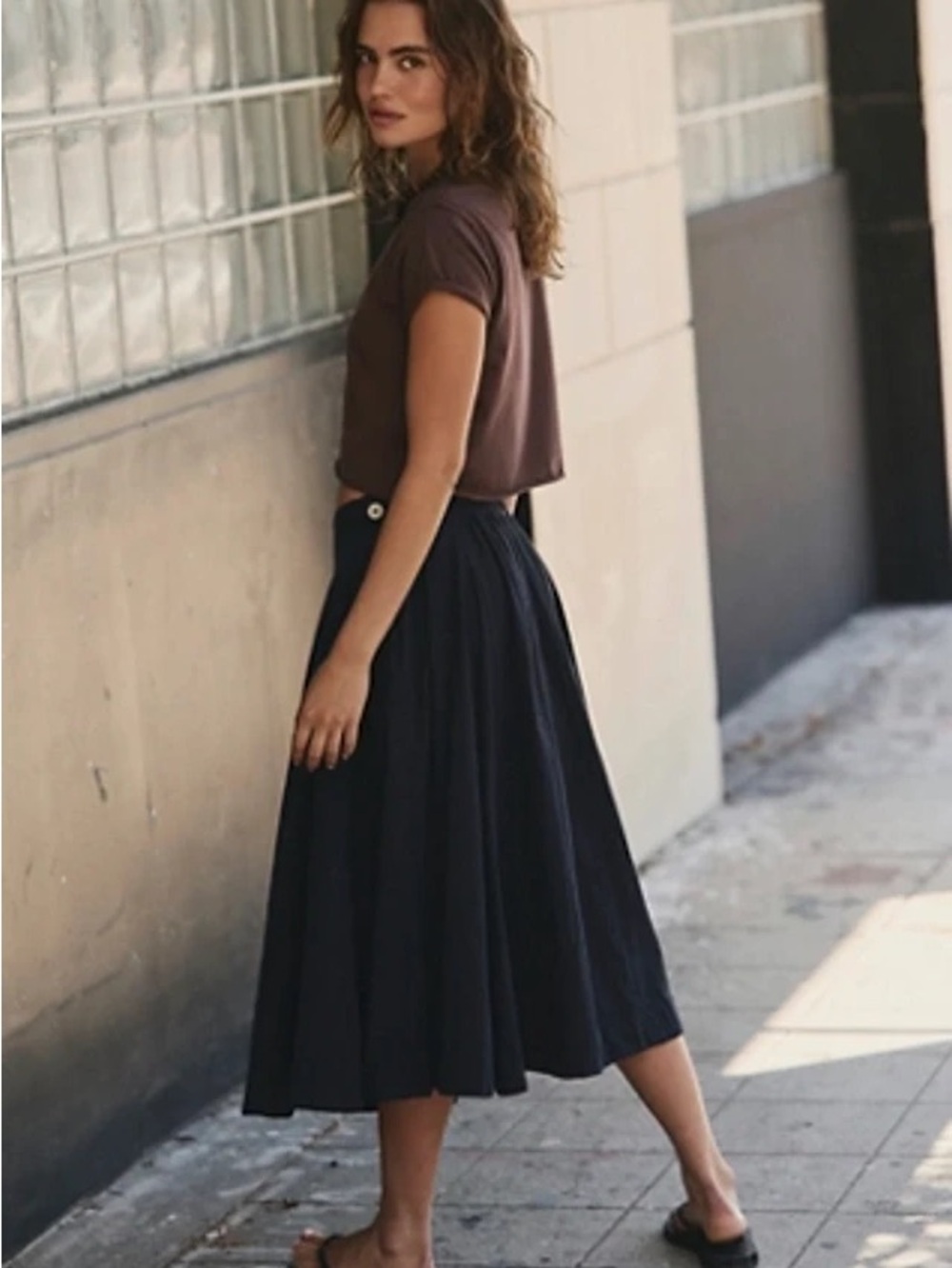 Free People Margaux Midi Circle Skirt